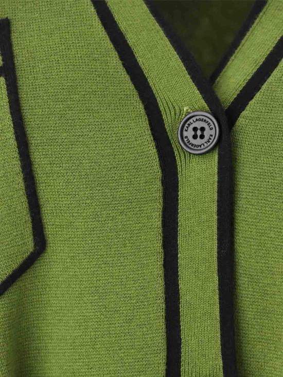  칼라거펠트 가디건 221W2003477 Green - KARL LAGERFELD