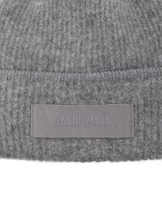 25FW 자크뮈스 비니 ACU00666AK00227 970 Grey - JACQUEMUS