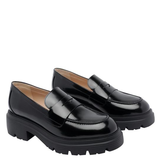 25FW 스튜어트 와이츠먼 로퍼 SM555 HUDSON LITE LOAFERAPSBLK Black - STUART WEITZMAN