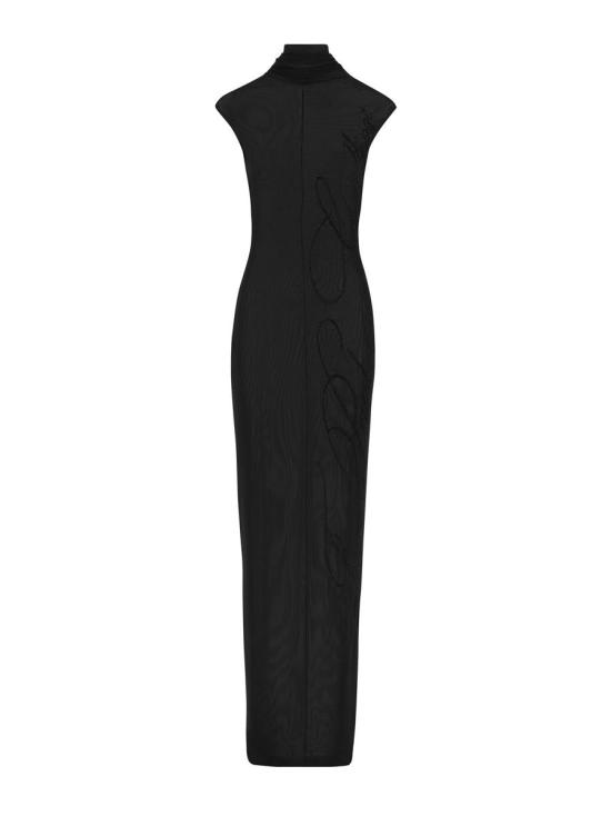 25FW 장 폴 고티에 롱 원피스 WDR022M00100 Black