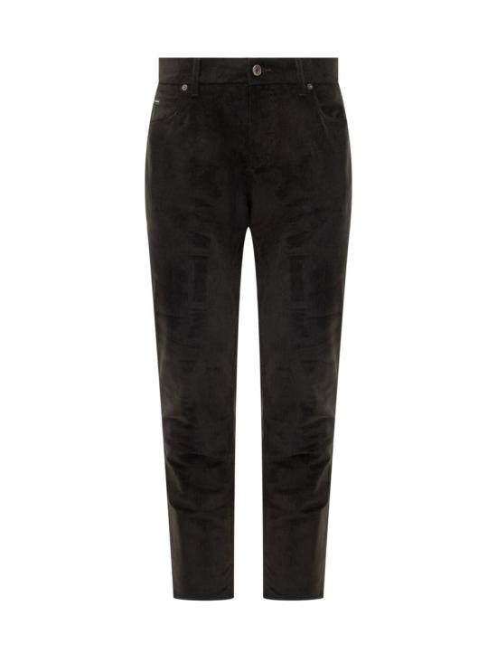 25FW 돌체앤가바나 스트레이트 팬츠 GYJCCTGJ589 N0000 Black
