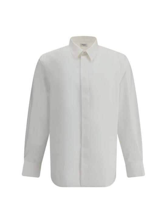 25FW 생로랑 긴팔 셔츠 826821Y2M03 9000 WHITE