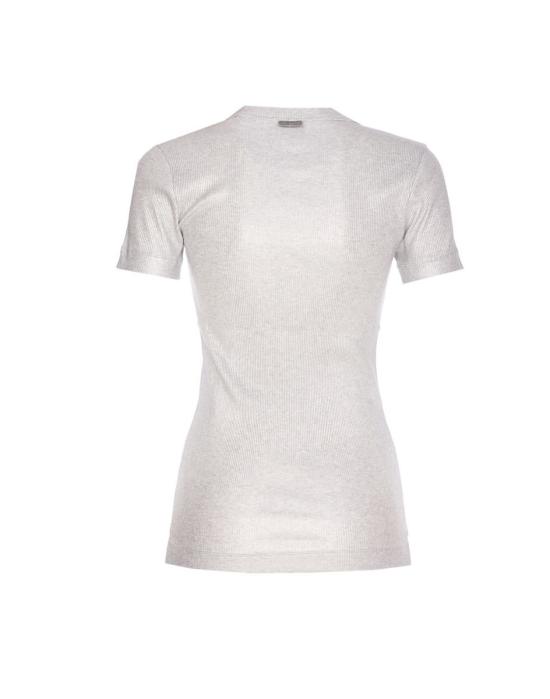 25FW 브루넬로 쿠치넬리 반팔 티셔츠 MP934EF800C001 SILVER - BRUNELLO CUCINELLI