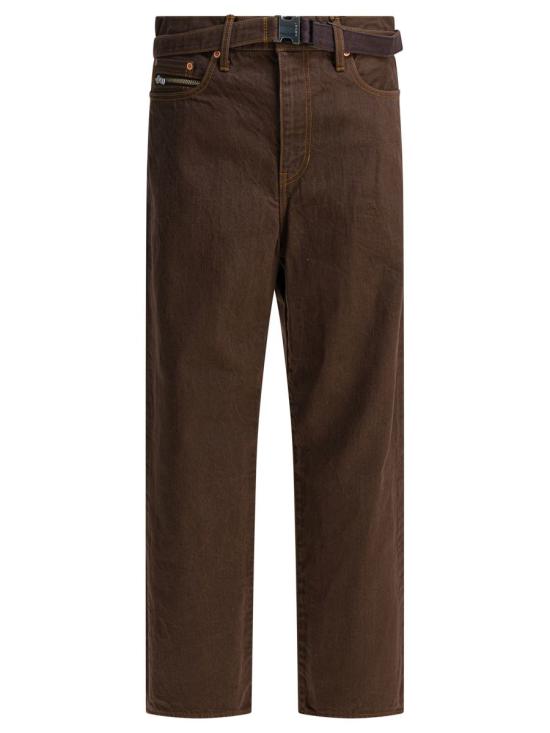 25FW 사카이 데님 팬츠 25 03757M601 BROWN