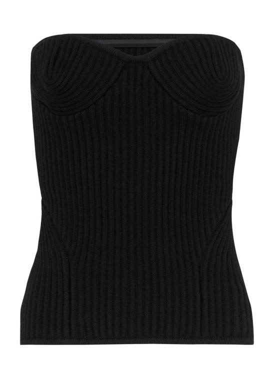 25FW 장 폴 고티에 민소매 티셔츠 WPO010K00100 Black