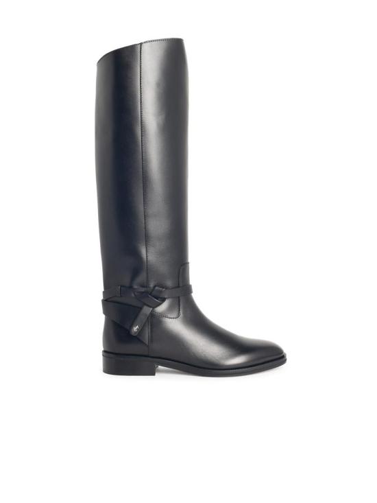 25FW 지미추 부츠 LAWTON KB FLAT TKHBLACK BLACK Black