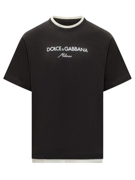 25FW 돌체앤가바나 반팔 티셔츠 G8ST6ZG7PCG N0000 Black