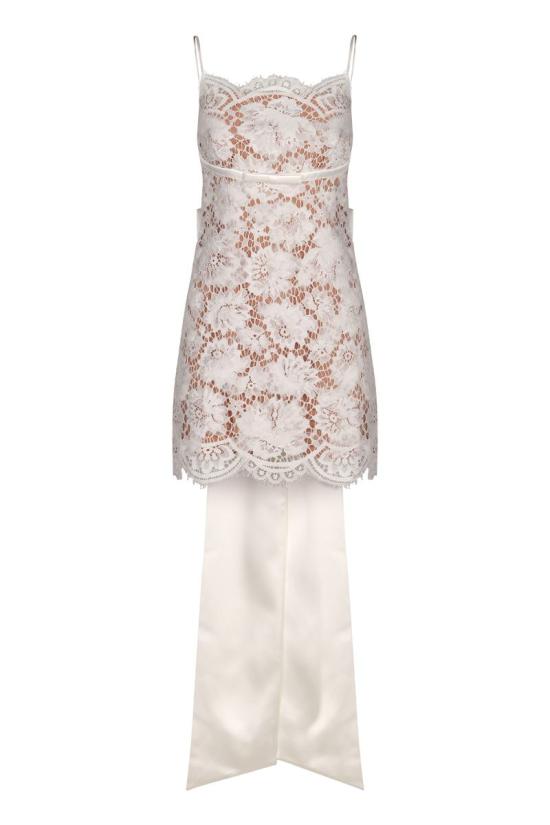 25FW 셀프 포트레이트 숏 원피스 AW25201SW WHITE