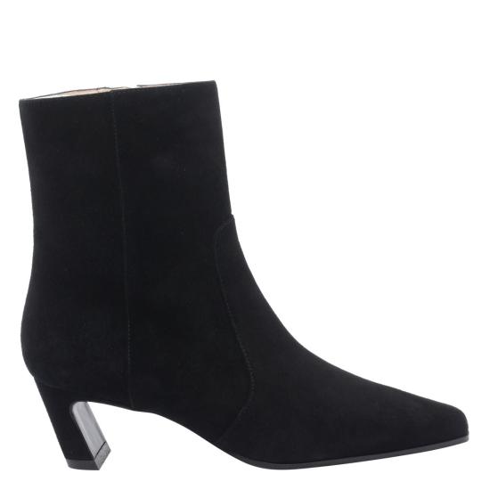 25FW 스튜어트 와이츠먼 부츠 SM498 STASSI ZIP BOOTIE 50SUEBLK Black