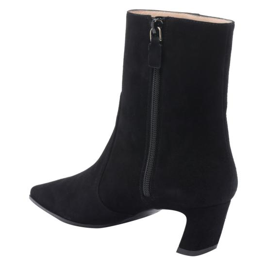 25FW 스튜어트 와이츠먼 부츠 SM498 STASSI ZIP BOOTIE 50SUEBLK Black - STUART WEITZMAN
