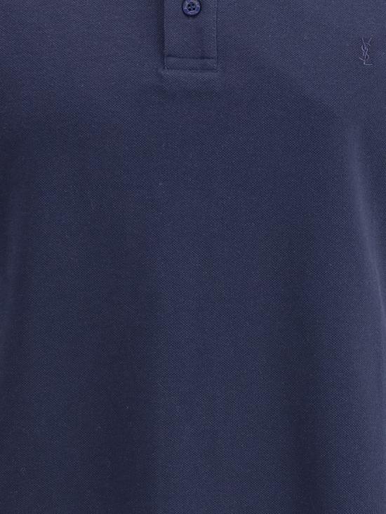 25FW 생로랑 폴로 티셔츠 798944Y37HC 4140 BLUE - SAINT LAURENT