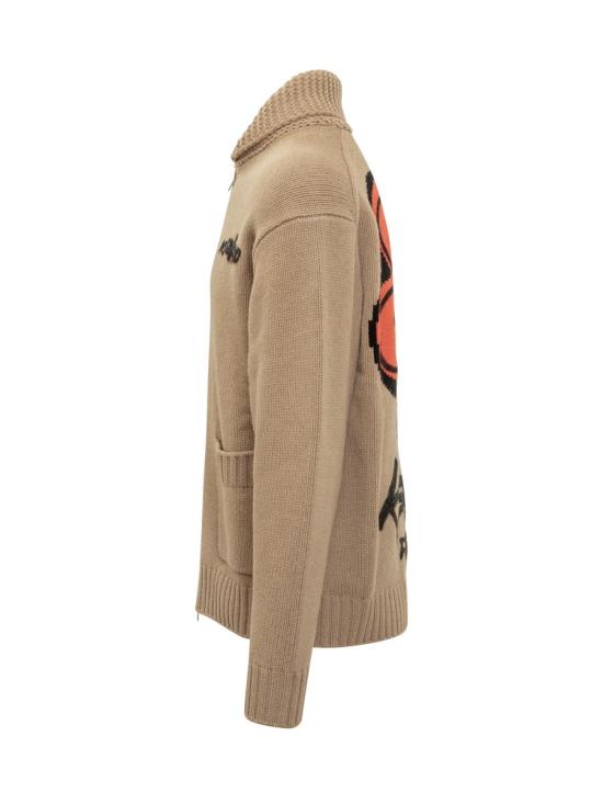 25FW 겐조 집업 니트 FF65CA7413CK 11 BROWN - KENZO