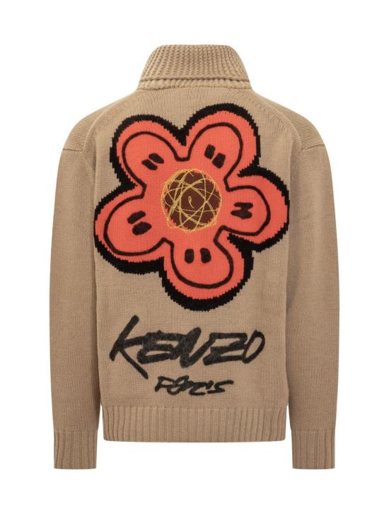 25FW 겐조 집업 니트 FF65CA7413CK 11 BROWN - KENZO