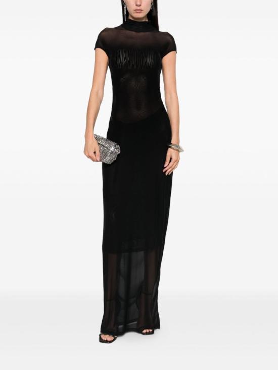 25FW 장 폴 고티에 롱 원피스 WDR046M00100 Black