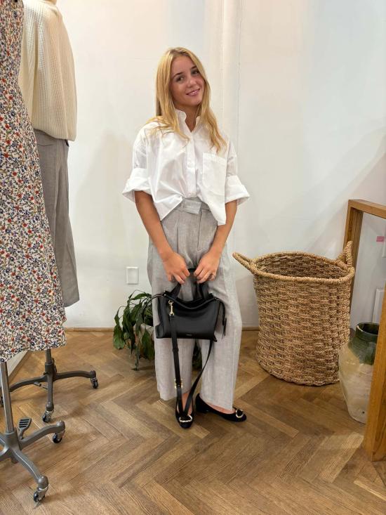  마리아 맥마누스 크롭 팬츠 벨트 와이드 레그 - MARIA MCMANUS