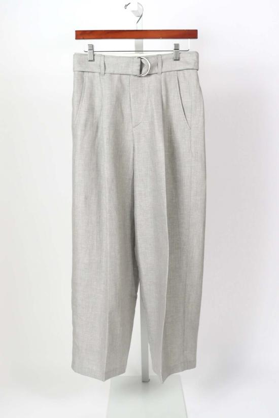  마리아 맥마누스 크롭 팬츠 벨트 와이드 레그