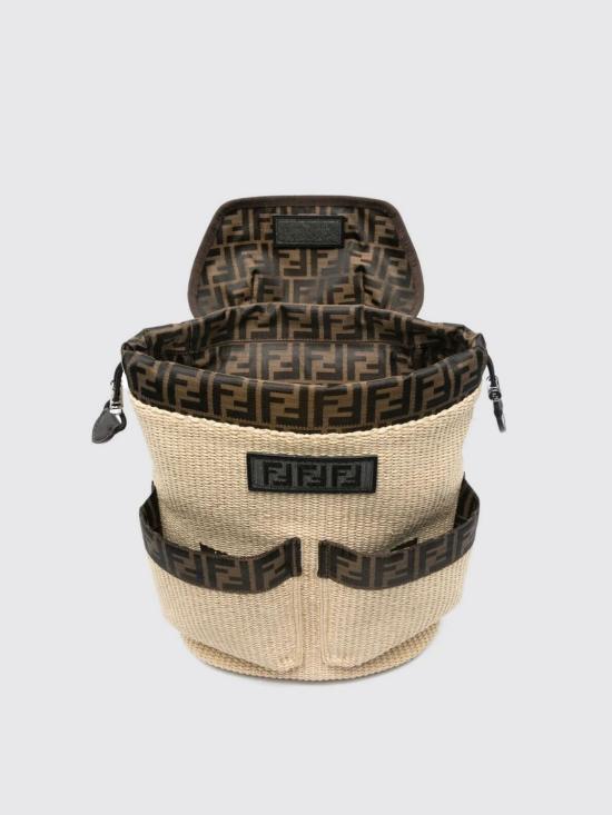 25FW [키즈] 펜디 백팩 8BZ055AUIN F1O87 Natural - FENDI
