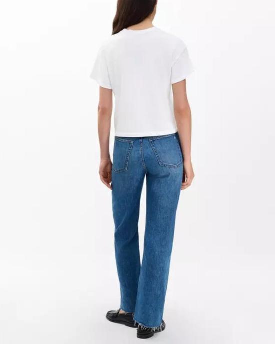  랙앤본 반팔 티셔츠 Rag & Bone Kelly Boxy Jersey Tee White - RAG & BONE