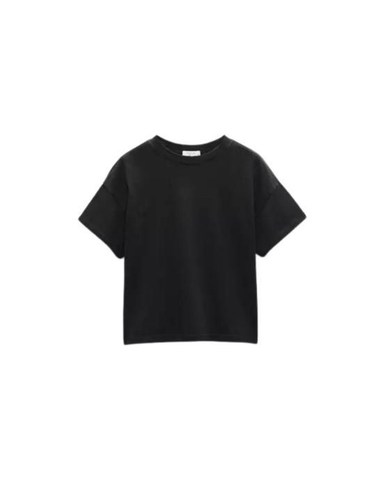  랙앤본 반팔 티셔츠 Rag & Bone Kelly Boxy Jersey Tee Black