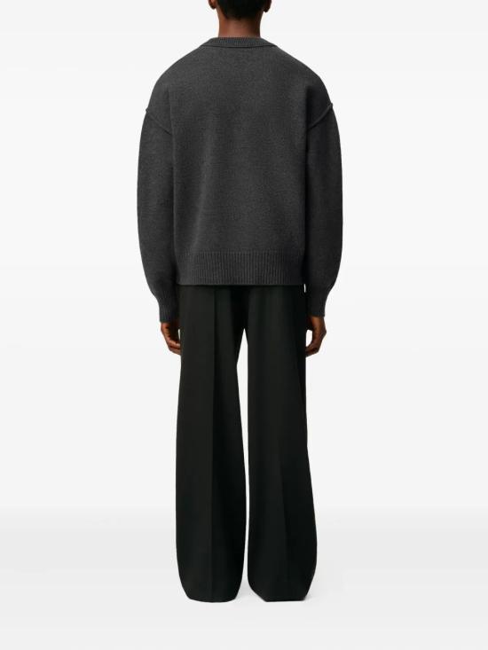 25FW 아미 스웨터 UKS838018 084 GRIS CHINE ROUGE - AMI