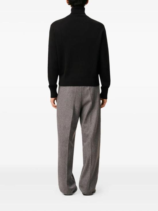 25FW 아미 스몰 하트 로고 메리노 울 니트 터틀넥  HKS827001 009 NOIR ROUGE - AMI