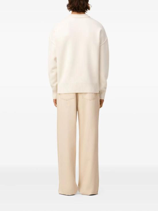 25FW 아미 빅 하트 울 크루넥 스웨터 UKS838018 154 ECRU ROUGE - AMI