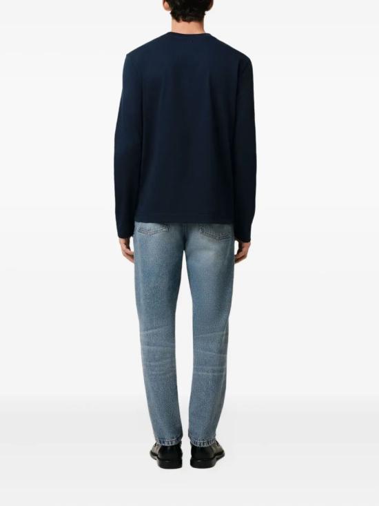 26FW 아미 스몰 하트 로고 롱슬리브 티셔츠 BFUTS235724 430 BLEU NUIT - AMI