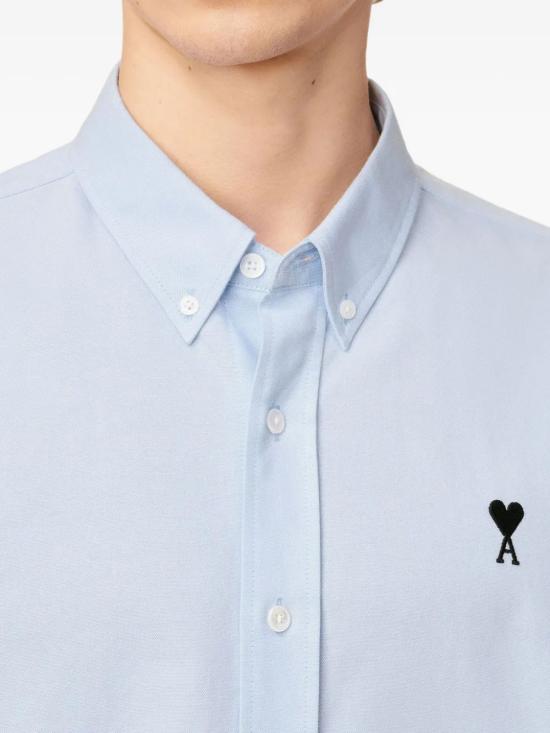 25FW 아미 긴팔 셔츠 HSH763CO0031 450 BLEU CIEL - AMI