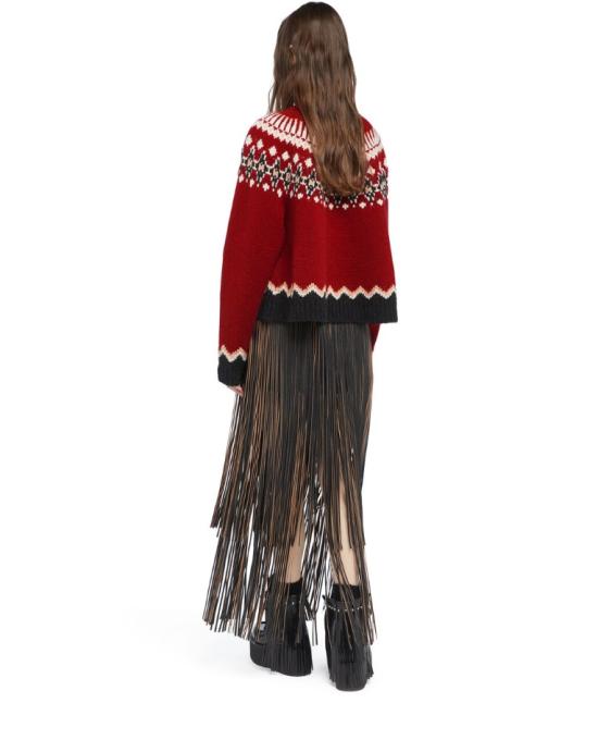 25FW 알라누이 터틀넥 LWHF001E25KNI001 2507 RUBY MULTICOLOR - ALANUI