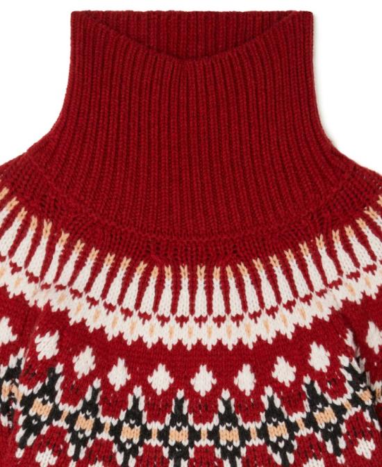 25FW 알라누이 터틀넥 LWHF001E25KNI001 2507 RUBY MULTICOLOR - ALANUI