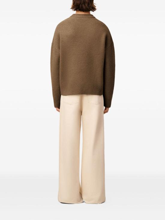 25FW 아미 ADC 크루넥 스웨터 UKS836KN0135 217 NOISETTE ECRU - AMI