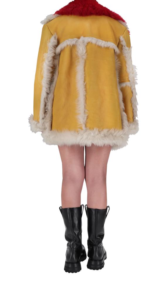 25FW 프라다 코트 56636B1H44 F0RXO SOLEIL TALCO ROSSO - PRADA