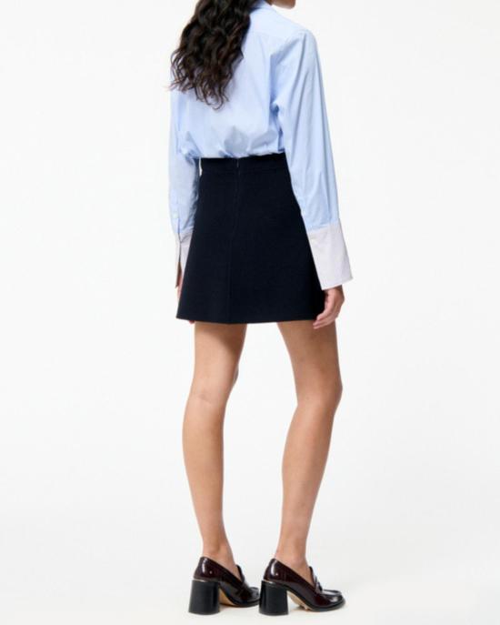  바네사브루노 숏 스커트 바네사 브루노 주나 스커트 마린 - VANESSA BRUNO