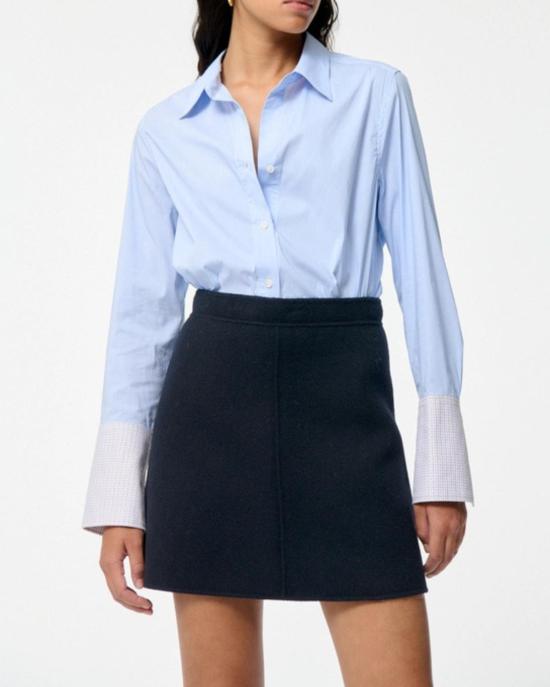  바네사브루노 숏 스커트 바네사 브루노 주나 스커트 마린 - VANESSA BRUNO