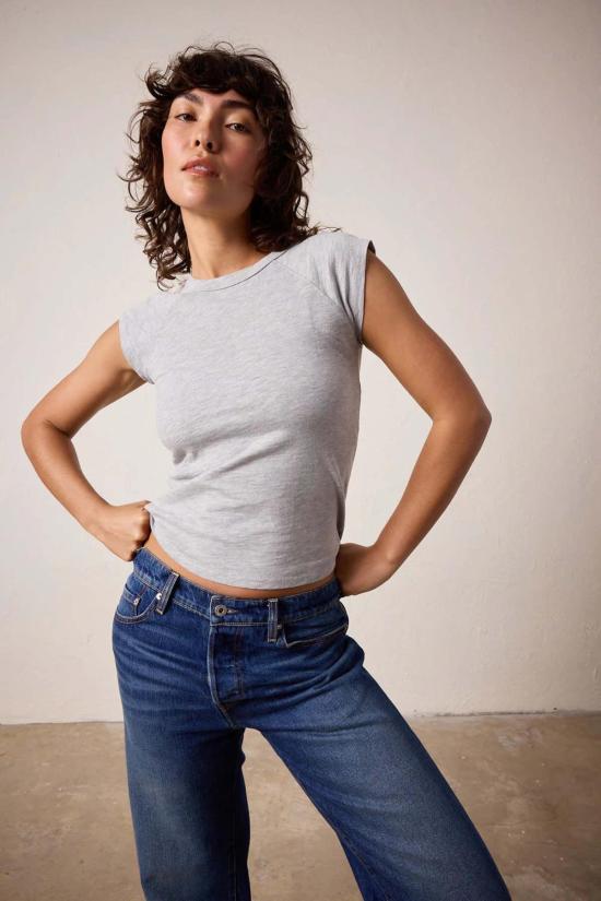  NSF 반팔 티셔츠 클로이 피티드 슬럽 저지 티셔츠 - OTHER BRANDS