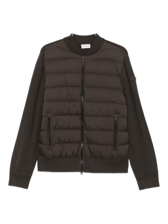 25FW 몽클레어 패딩 울 집업 가디건 9B00015M1131243 BROWN