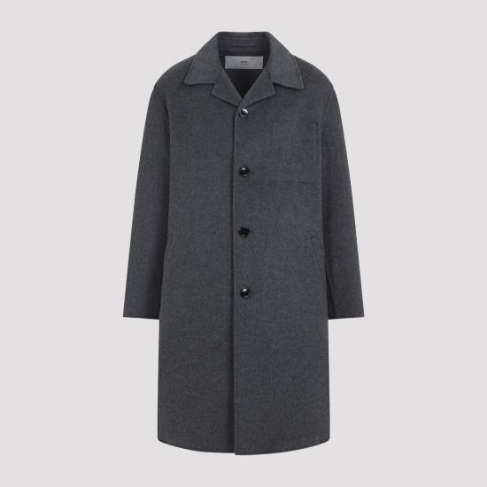 25FW 아미 코트 HCO471 WV0022 055 HEATHER GREY - AMI