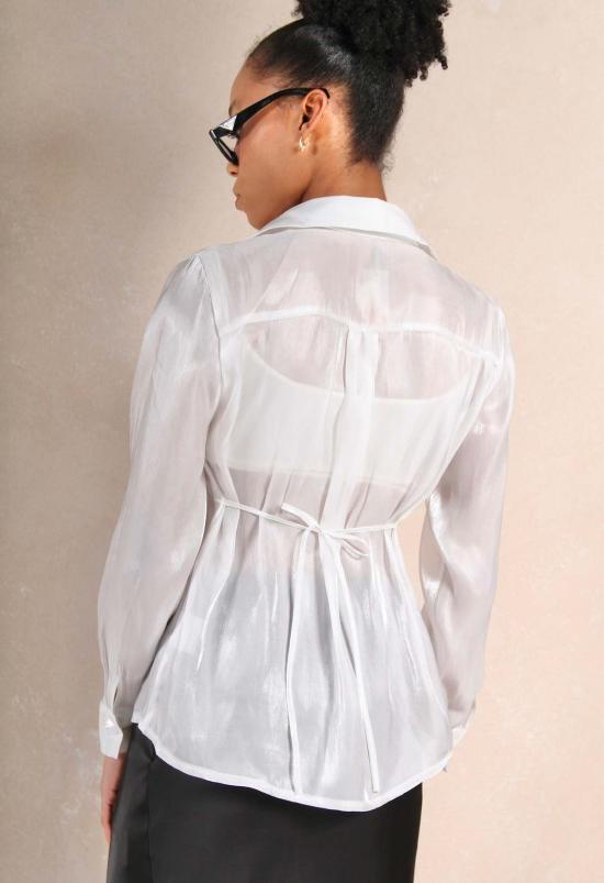  더 엔케이씨 스토어 셔츠 Nkc 스토어 풀 렝스 샤인 버튼업 셔츠 - The NKC Store