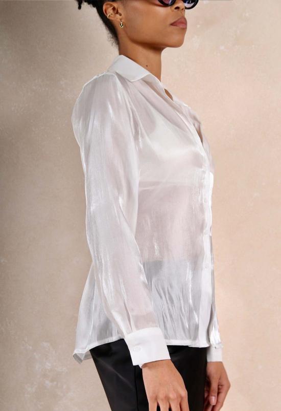  더 엔케이씨 스토어 셔츠 Nkc 스토어 풀 렝스 샤인 버튼업 셔츠 - The NKC Store