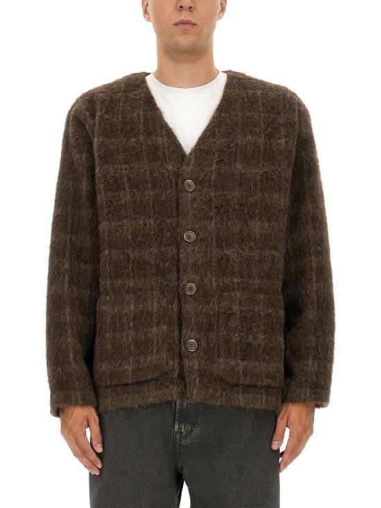 25FW 아워레가시 가디건 M4256CD DORFCHECKHAIRYWOOL BROWN