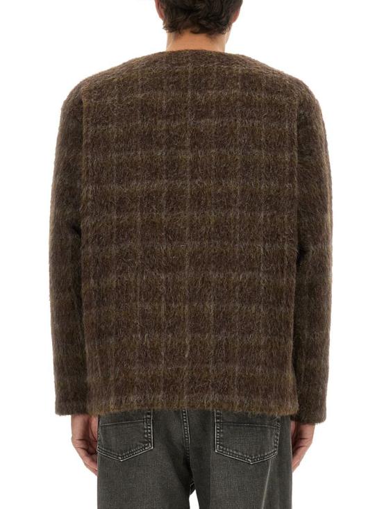 25FW 아워레가시 가디건 M4256CD DORFCHECKHAIRYWOOL BROWN - OUR LEGACY