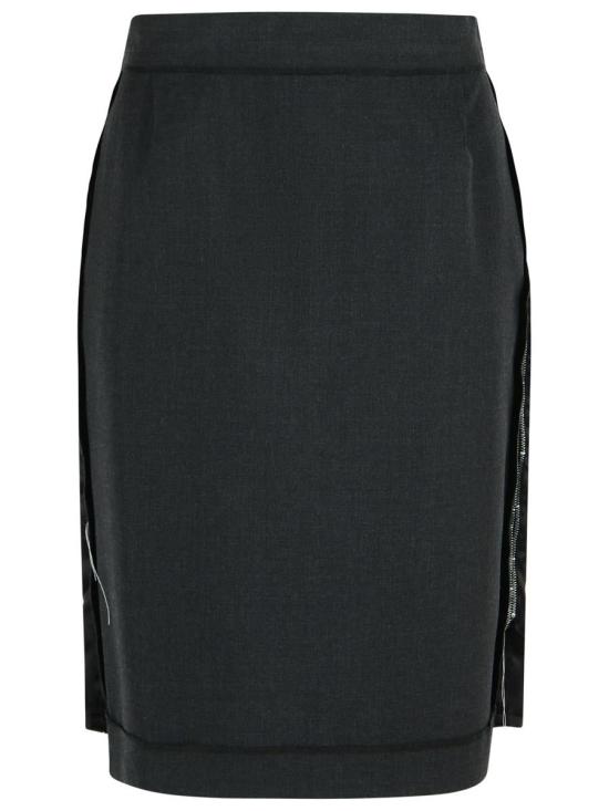 25FW 마르지엘라 미디 스커트 S51ME0045 MTN107855M Black