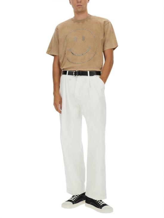 25FW 모스키노 반팔 티셔츠 07035244 1084 BROWN - MOSCHINO