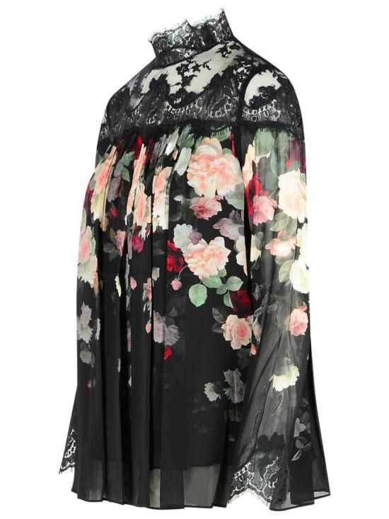 25FW 짐머만 탑 5245TF251BLACK CASCADE Black - ZIMMERMANN