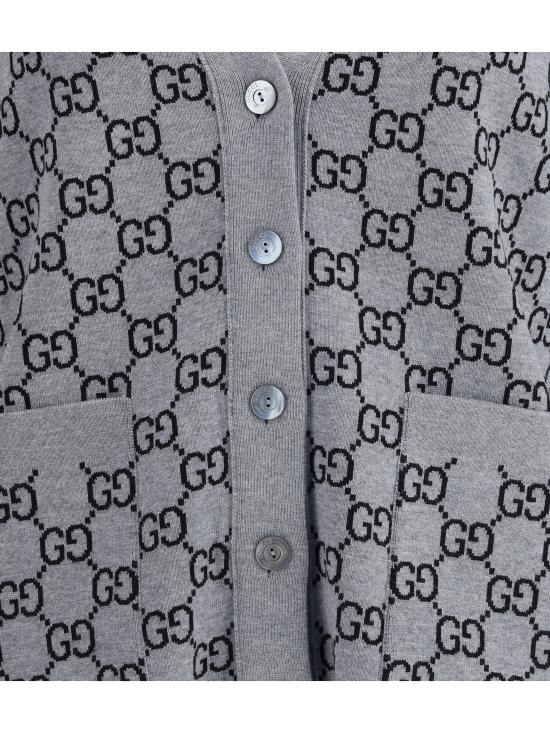 25FW 구찌 리버서블 GG 울 자카드 가디건  798157XKEJP 1045 - GUCCI