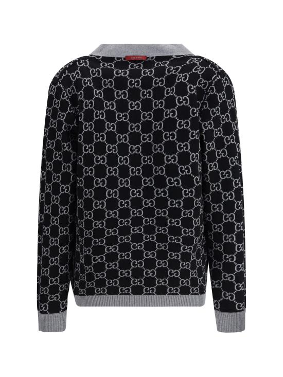 25FW 구찌 리버서블 GG 울 자카드 가디건  798157XKEJP 1045 - GUCCI