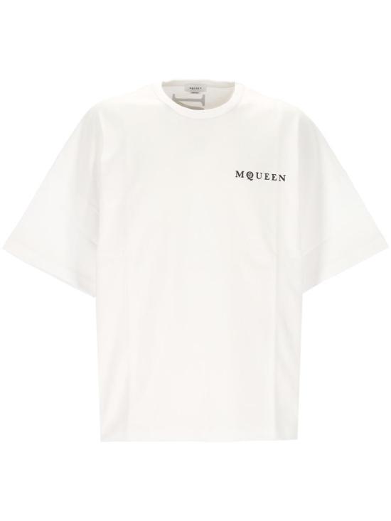 25FW 알렉산더 맥퀸 반팔 티셔츠 828434QTADE0909 WHITE
