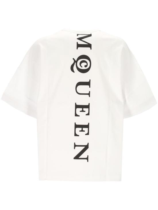 25FW 알렉산더 맥퀸 반팔 티셔츠 828434QTADE0909 WHITE - ALEXANDER MCQUEEN