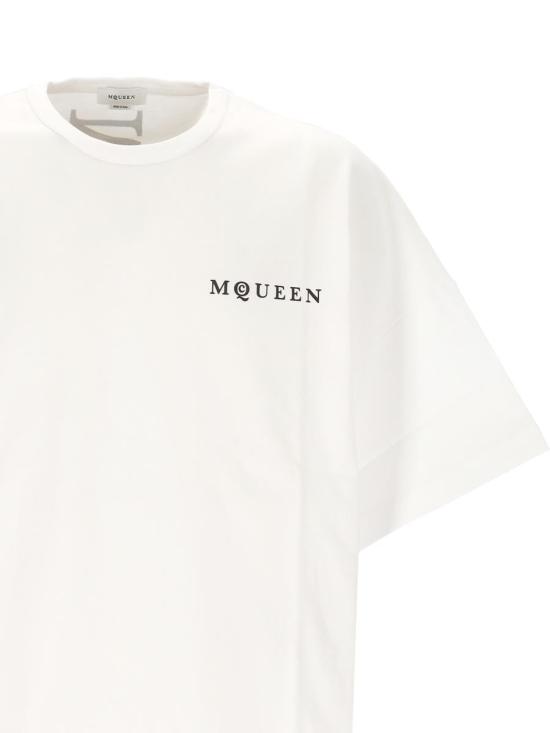 25FW 알렉산더 맥퀸 반팔 티셔츠 828434QTADE0909 WHITE - ALEXANDER MCQUEEN