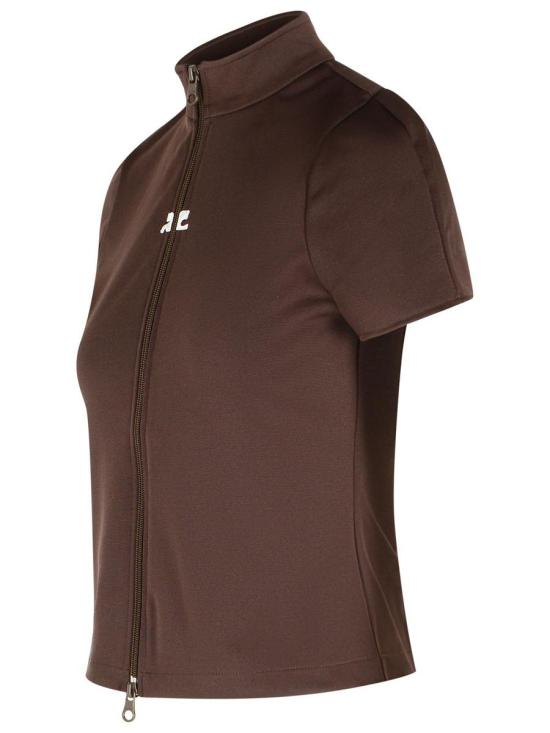 25FW 쿠레쥬 탑 325JTO446JS02501983 BROWN - COURREGES